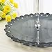 LIONWEI LIONWELI 3-tier Black Silver Plastic Dessert Stand Pastry Stand Cake Stand Cupcake Stand Holder Serving Platter for Party Wedding Home Decor