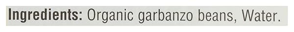 365 BY WHOLE FOODS MARKET, ORGANIC UNSALTED GARBANZO BEANS, 13.4 OUNCE