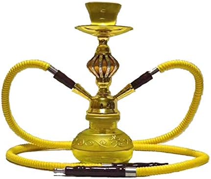 TYX HOME Shisha Bar Arab Culture Water Pipe Double Pipe Hookah Hookah Set,Gold