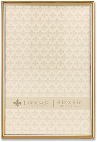 Lawrence Frames 4X6 Simply Gold Metal Picture Frame