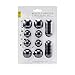 Wire Clips Cable Protector,GIM 10pack Cable Clips Desktop Cord Organizer,Cable Management, Wire Holder System, Multipurpose Silicone Adhesive Cord Hooks For TV Home, Office, Cubicle, Car, Desk