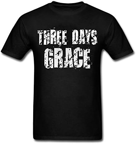 THREE DAYS GRACE Design Men's Casual Cotton Tee Shirt Black