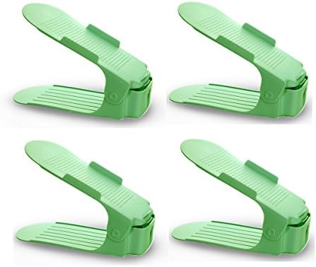 Shoe Smart - Intelligent Shoe Storage Organizer- Green- Pack of (4)