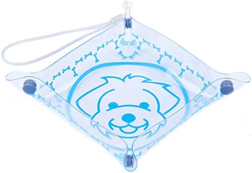 Collapsible Travel Dog Bowl - Container holds Food and Water for Dogs - FOLDS FLAT - Small Sized Silicone bowls for Pets