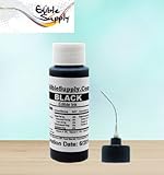 Edible Supply 4 oz Black Edible Ink Refill Bottle for All Canon Printers