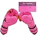 BreaDeep 6oz Kids Boxing Gloves,PU Leather Children Junior Sparring MMA Kickboxing Training Gloves,Age 3-10 Years (Pink)