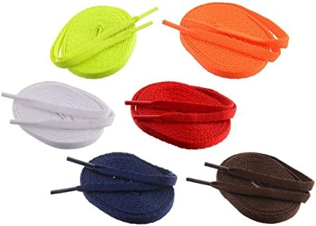 Shoeshine India flat sports shoelace athletic sneaker shoelaces (Pack of 6)