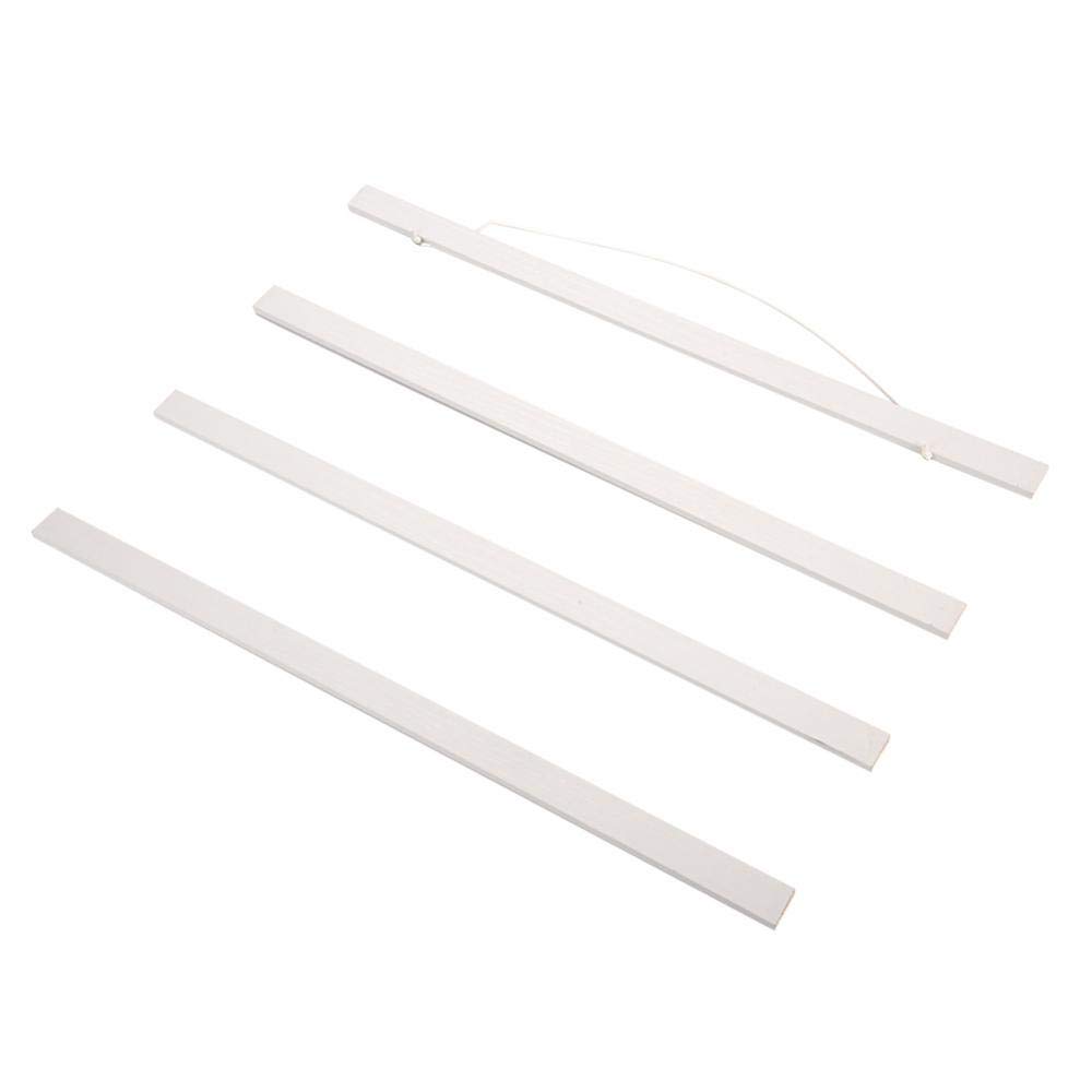 GOTOTOP Wooden Magnetic Poster Hanger Frame for Wall Hanging Photo Picture Canvas Art Prints Maps Parchment White (30 cm)