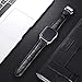 iStrap Alligator Grain Calf Leather Compatible/Replacement for Apple Watch Band Strap iWatch Series4 3 2 1 Edition Sport 38mm 42mm 40mm 44mm