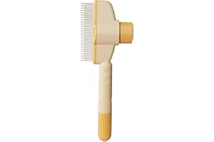Marchul Cat Comb with Release Button,Cat Grooming Comb Brush,Pet Grooming Combs,Lightweight Dog Brush for Shedding Massaging 