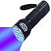 Ozzy Gear UV Flashlight-Brightest Black Light 21-LED Pet Urine Detector-Best at Detecting Stains from Cats/Dogs-Perfect for Scorpion Hunting, Hotel Inspection, ID Cards, detect Fridge/freon leaks
