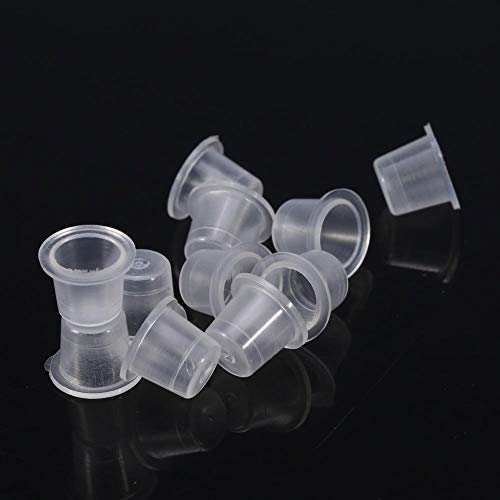 Ink Cap,1000Pcs/Bag Tattoo Ink Cap Cup Plastic Microblading Pigment Accessories Holder Container 3Sizes(#3)