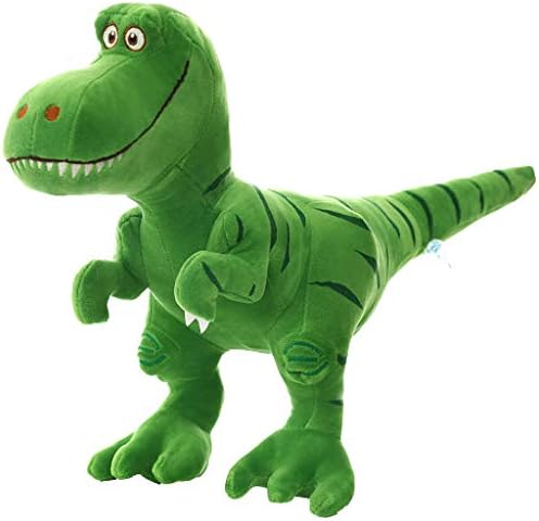 Volity Livoty Stuffed Animal Anime T-Rex Tyrannosaurus Dinosaur Plush Stuffed Soft Pillow Doll Cartoon Dinosaur Cute Soft Plush Toy - 15.7inch (Green)