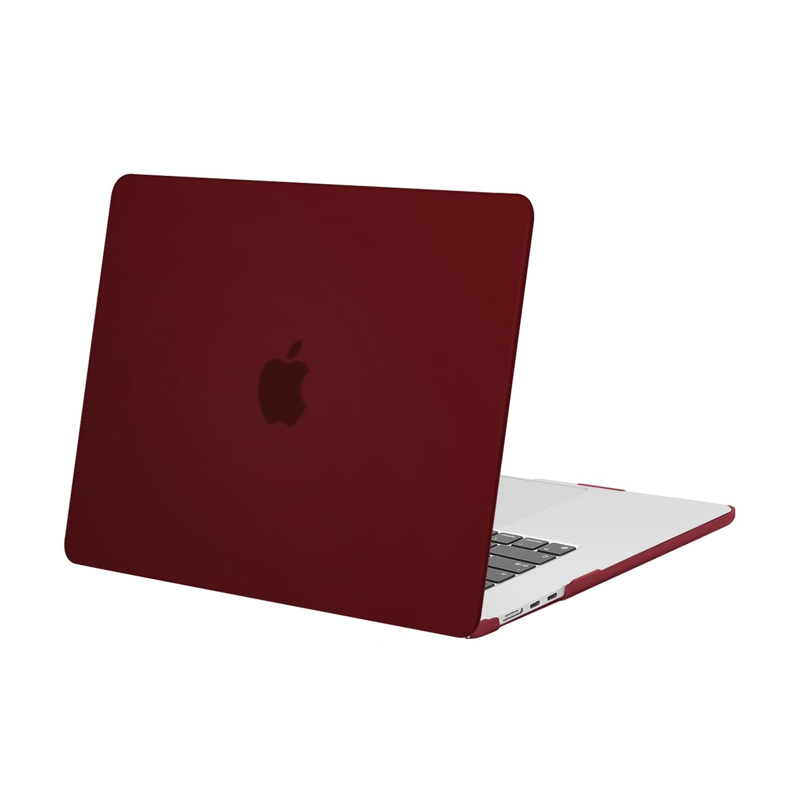 MOSISO Compatible with MacBook Air 15 inch Case M5 2026 M4 2025 M3 2024 M2 2023 A3448 A3241 A3114 A2941 Liquid Retina Display Touch ID, Protective Plastic Hard Shell Case Cover, Burgundy