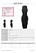 Awesome21 Women's Sleeveless Mock Neck Stretch Ribbed Sexy Body-Con Dress