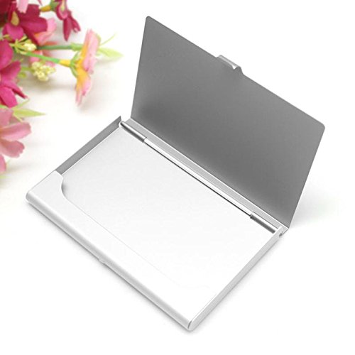 HOUSWOUKER Set of 3 Business Card Organizer Professional Business Card Holder Organizer Book PU Leather for 600 Business Cards& Stainless Steel Business Card Case