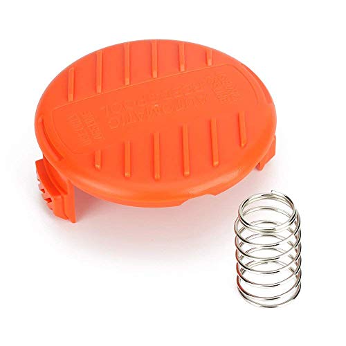 Neato Tek Weed Eater Cover,Trimmer Replacement Spool Cap Covers Compatible for Black & Decker AF-100-3ZP Weed,6 Pack (6 Spool Cap+6 Spring)