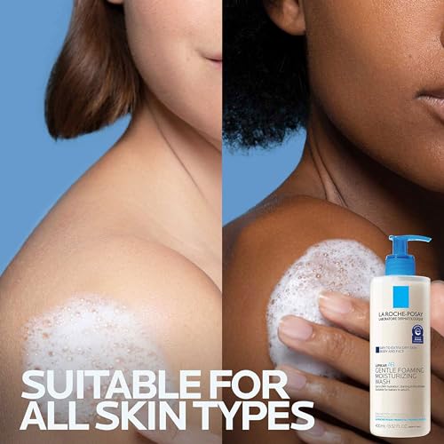 La Roche-Posay Lipikar AP+ Gentle Foaming Moisturizing Wash, Shea Butter + Niacinamide + Glycerin, Moisturizing Body Wash For Dry Skin, National Eczema Association Accepted, Dermatologist Tested​