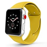 IYOU Sport Band Compatible with Watch Band 38MM 42MM, Soft Silicone Replacement Sport Strap Compatible with 2018 Watch Series 4/3/2/1