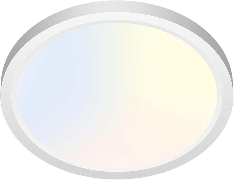 zemty 12W LED Ceiling Light 3000K 4000K 6500K IP44 Bathroom Ultra Thin 16cm