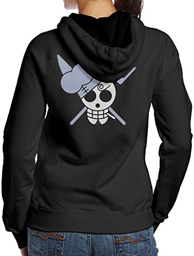 SBPZEB Sanji Skull Jersey Women's Hooded Sweatshirt XL Black