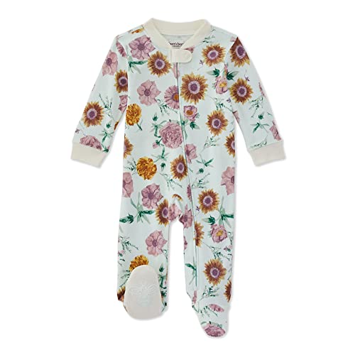 Burt's Bees Baby Baby Girls' Sleep and Play Pajamas, 100% Organic
