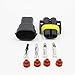 HiseNook 6 Set H8 H11 Male and Female Wiring Harness Socket Wire Connector Adapter for HID Led Headlight Fog Lights