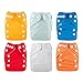 ALVABABY Newborn Cloth Diapers Pocket for Less Than 12pounds Cloth Diaper Nappy 6pcs + 12 Inserts 6SVB03 primary