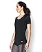 Under Armour Women's HeatGear CoolSwitch Short Sleeve, Black (001)/Metallic Silver, Small