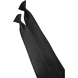 Edwards Clip On Tie 20, BLACK, 0