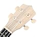 21 inch Ukulele DIY Kit Set, Lindenwood Body Neck Bridge Fretboard Ukulele Crafts for Learning Children's Gift