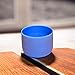 TOPFUND Blue G Note Crystal Singing Bowl Throat Chakra 8 inch with Heavy Duty Carrying Case and Suede Mallet