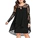 Tianjinrouyi Dress Dress For Women For Party, Lace Dress Cocktail Club Tunic Mini Dress
