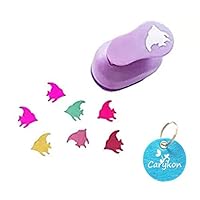 Caryko 1" Clever Lever Craft Punch - Paper Cutting Shape (Fish)