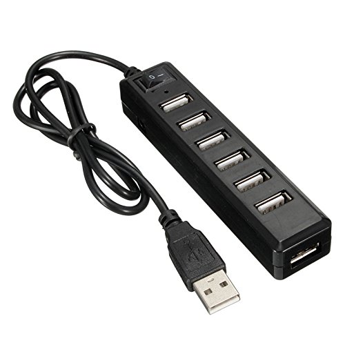 7 Ports USB 2.0 Hub Adapter With Power on/off Switch - Thumbnail 2