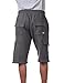 Pro Club Men's Fleece Cargo Short Large Charcoal