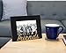 Isaac Jacobs Black Wood Sentiments “Friends” Picture Frame, 4x6 inch, Photo Gift for Friend, Display on Tabletop, Desk (Black, 4x6)