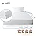 joluzzy Terry Cotton Mattress Protector, Six Side Zippered Mattress Encasement Cover, 13