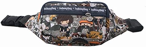 SULAKU Designer Waist Packs Small Casual Waist Bag Travel Waterproof PVC Small Hip Bags Leopard Waist Pack Green