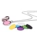 Eudora Lovely Cat Aromatherapy Essential Oil Fragrant Diffuser Locket Pendant Necklace 20'' Chain & 6 Pads Mix