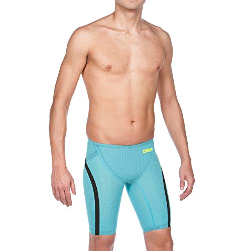 arena Men's Powerskin Carbon Flex Vx Jammer Racing Swimsuit, Turquoise/Black, 26
