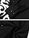 Coofandy Mens Casual Long Sleeve Patchwork Stand Collar Slim Dragon Print Shirt