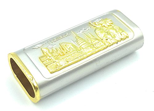 WD- Thailand unique Cigarette Lighter Sheath Case Holder - Lighter sleeve Metal silver gold great Gift and Collectible
