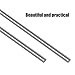 Glarks 2Pcs 6.35mm x 356mm Stainless Steel Straight Solid Metal Round Rod Lathe Bar Stock for DIY RC Model Car, RC Helicopter Airplane, Model Ship (6.35mmx356)