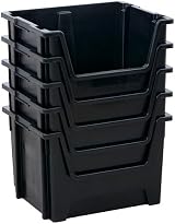 BiGDUG Essentials Large Stacking Pick Bin 50L 320H x 495W x 390D mm Pack of 5 view 2
