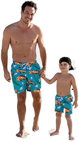 Father &amp; Son Matching Shorts (LARGE, ORANGE)