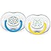Philips Avent BPA Free Contemporary Freeflow Pacifier, Blue/Yellow, 6-18 Months, 2 Count