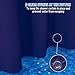 AmazerBath Navy Blue Shower Curtain, Thick PEVA, Heavy Duty Waterproof 72x72 with 3 Weighted Stones and 12 Grommets