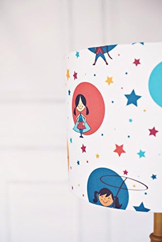 Powerful girls lampshade, girl power lamp, childrens lampshade, kids lampshade, nursery lamp shade, girls lamp, childrens lamps, kids lamps