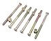 binifiMux M8 x 110mm 65mm Half Thread Furniture Barrel Screws Bolt Nuts Assortment Kit for Crib Cot Bunk Beds Chairs 6 Set